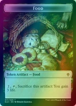 Dwarf Token (07) // Food Token (17) [Throne of Eldraine Tokens] [Foil]