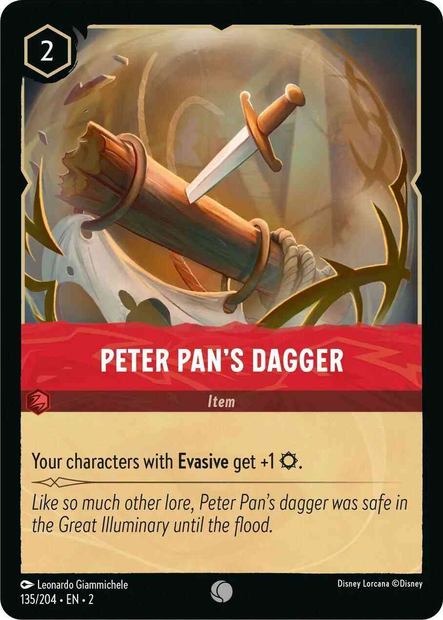 Peter Pan's Dagger - 135/204 [Rise Of The Floodborn] [Non-Foil]