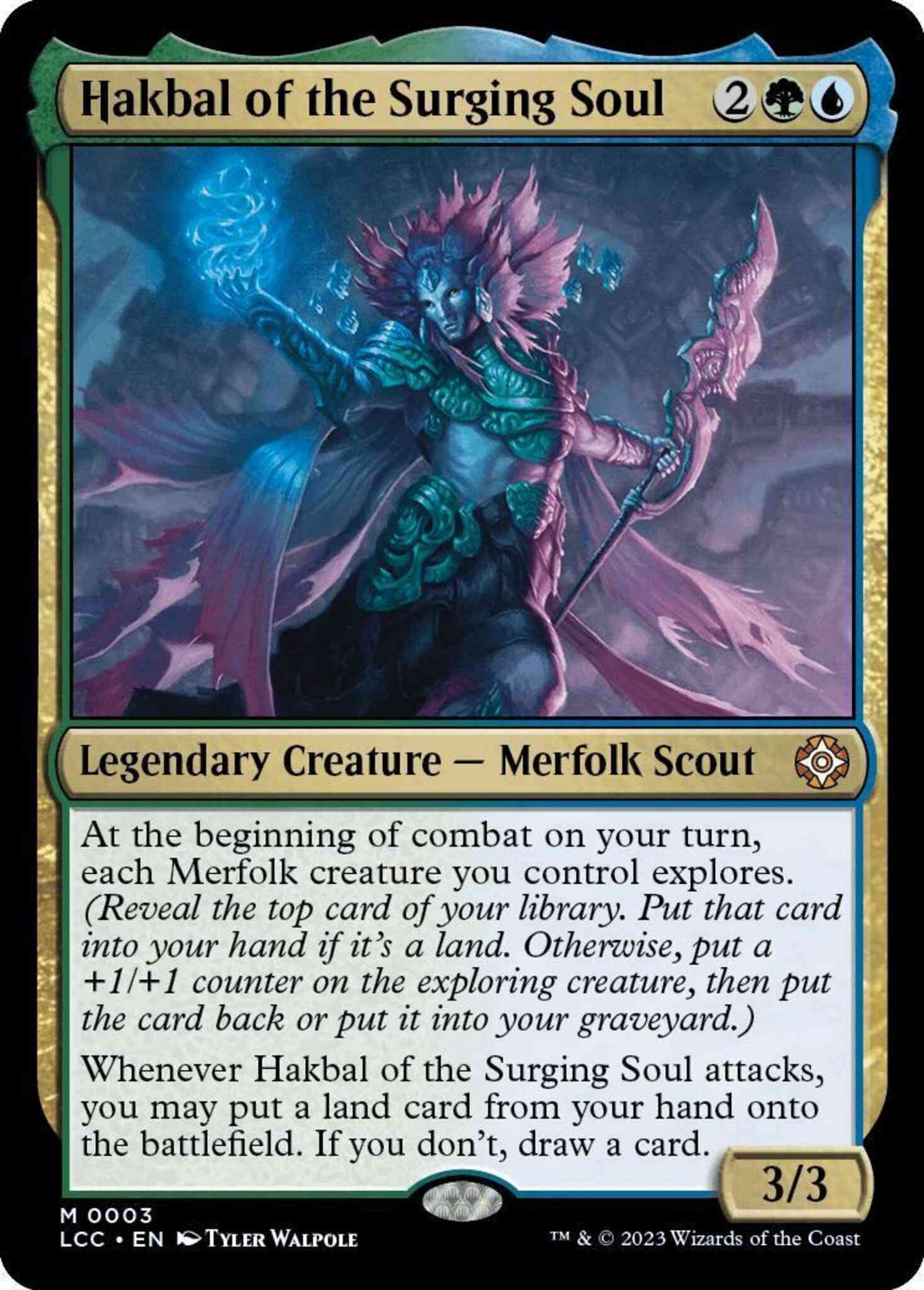 Hakbal of the Surging Soul [3] [The Lost Caverns of Ixalan: Commander] [Non-Foil]