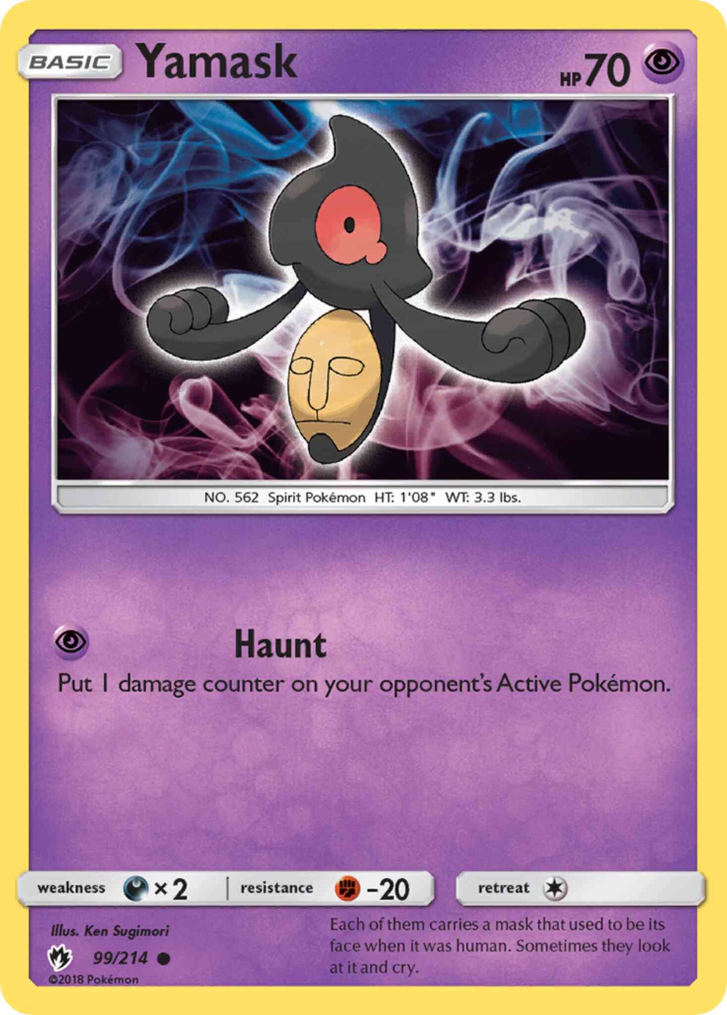 Yamask - 99/214 - Common [sm8-99] [Non-Holo]
