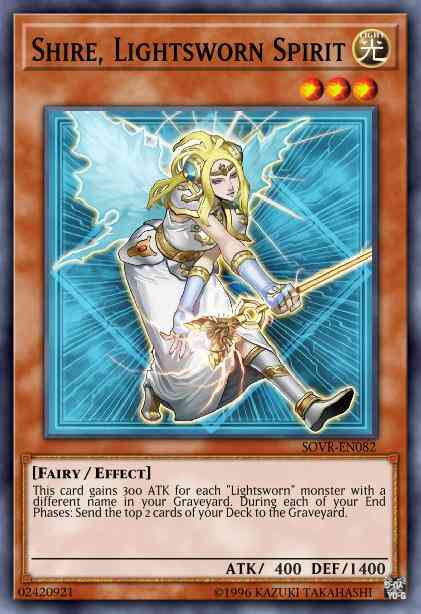 Shire, Lightsworn Spirit - SOVR-EN082 - Super Rare - 1st Edition