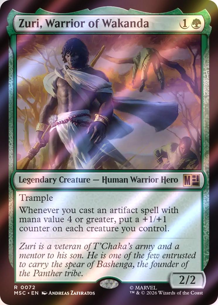 Zuri, Warrior of Wakanda [72] [Marvel Super Heroes: Commander] [Surge Foil]