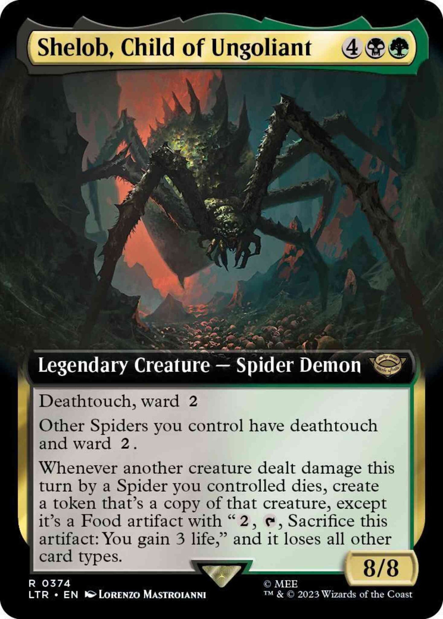 Shelob, Child of Ungoliant [374] [Extended Art] [The Lord of the Rings: Tales of Middle-earth] [Non-Foil]