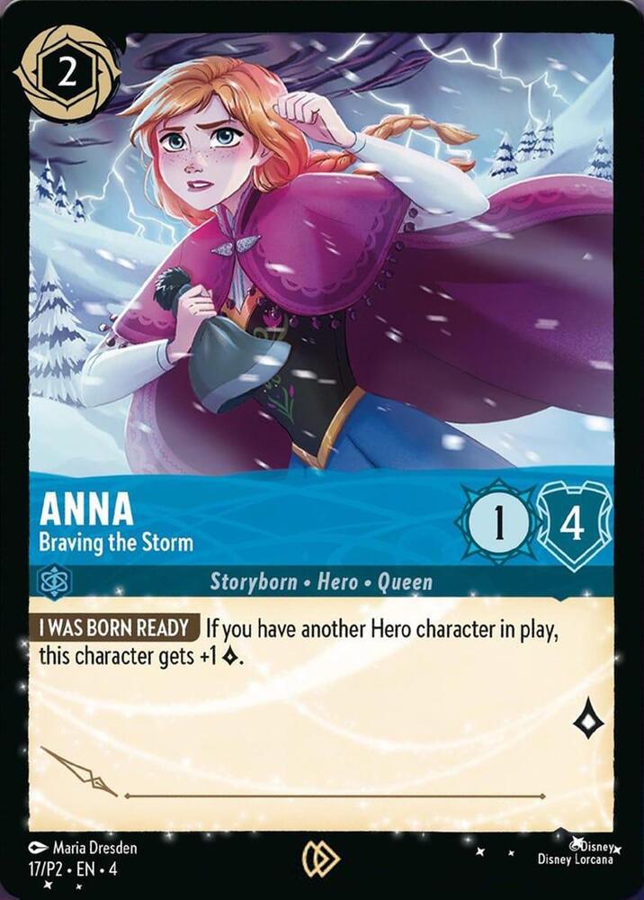 Anna - Braving the Storm - 17/P2 [Disney Lorcana Promo Cards] [Non-Foil]