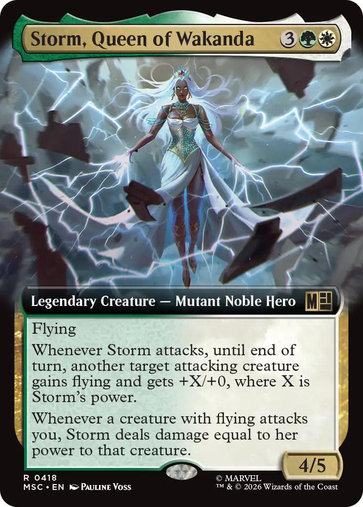Storm, Queen of Wakanda [418] [Extended Art] [Marvel Super Heroes: Commander] [Non-Foil]