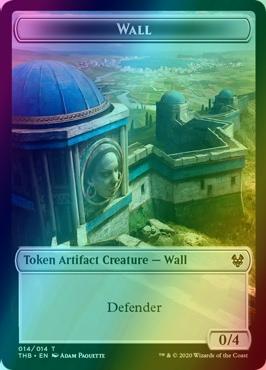 Satyr Token (09) // Wall Token (14) [Theros Beyond Death Tokens] [Foil]
