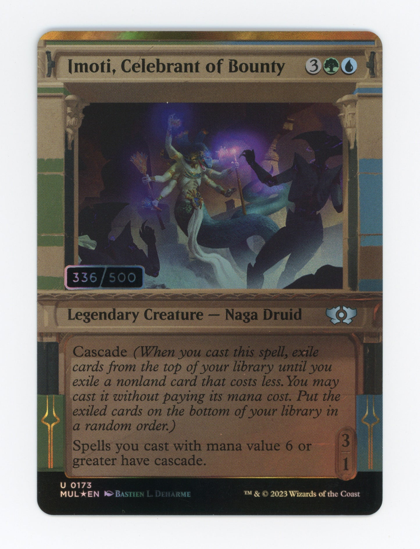 Imoti, Celebrant of Bounty — Serial Numbered|336/500|Planar Showcase|Foil — ID 18697