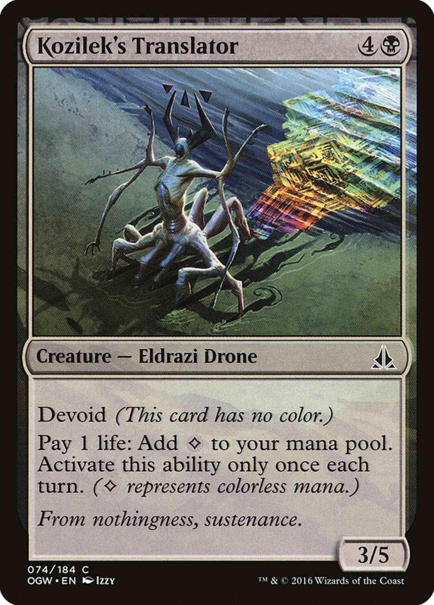Kozilek's Translator [74] [Oath of the Gatewatch] [Non-Foil]