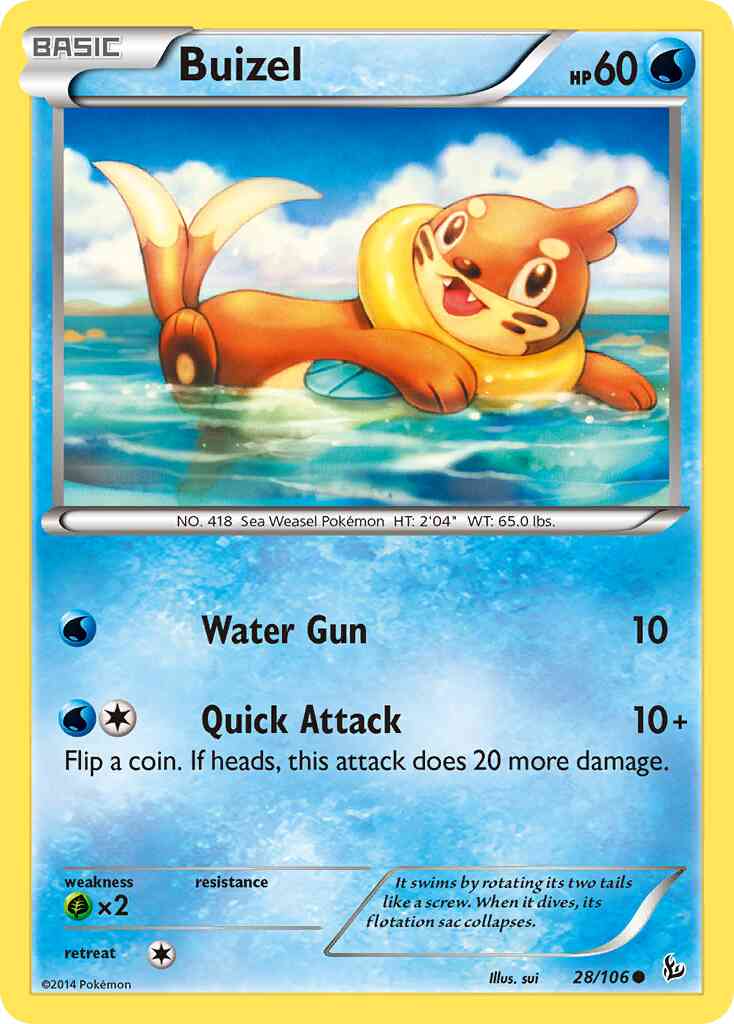 Buizel - 28/106 - Common [xy2-28] [Non-Holo]
