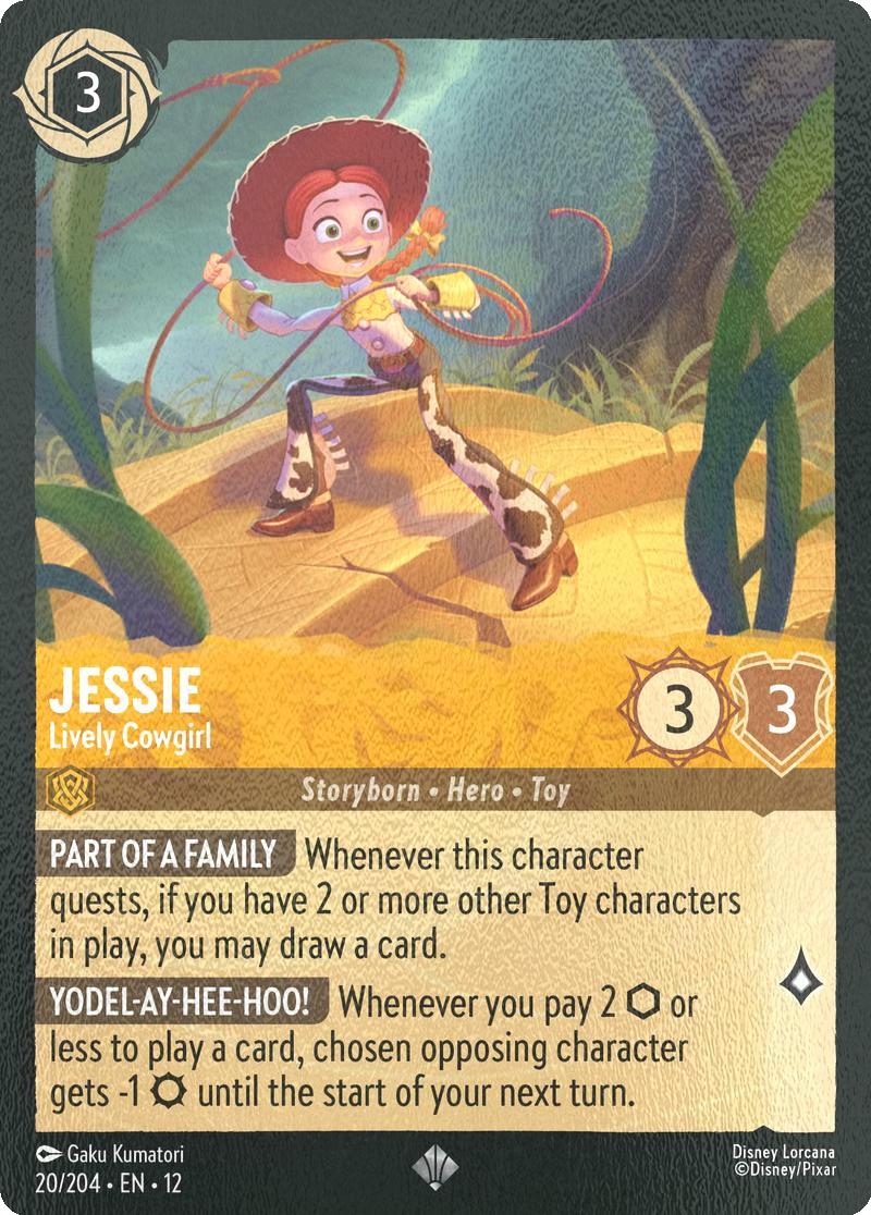 Jessie - Lively Cowgirl - 20/204 [Wilds Unknown] [Cold Foil]