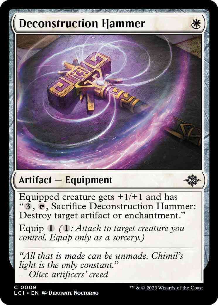 Deconstruction Hammer [9] [The Lost Caverns of Ixalan] [Non-Foil]