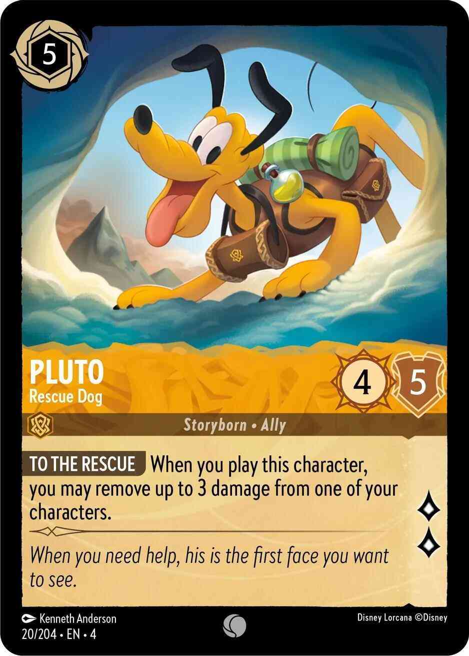 Pluto - Rescue Dog - 20/204 [Ursula's Return] [Cold Foil]