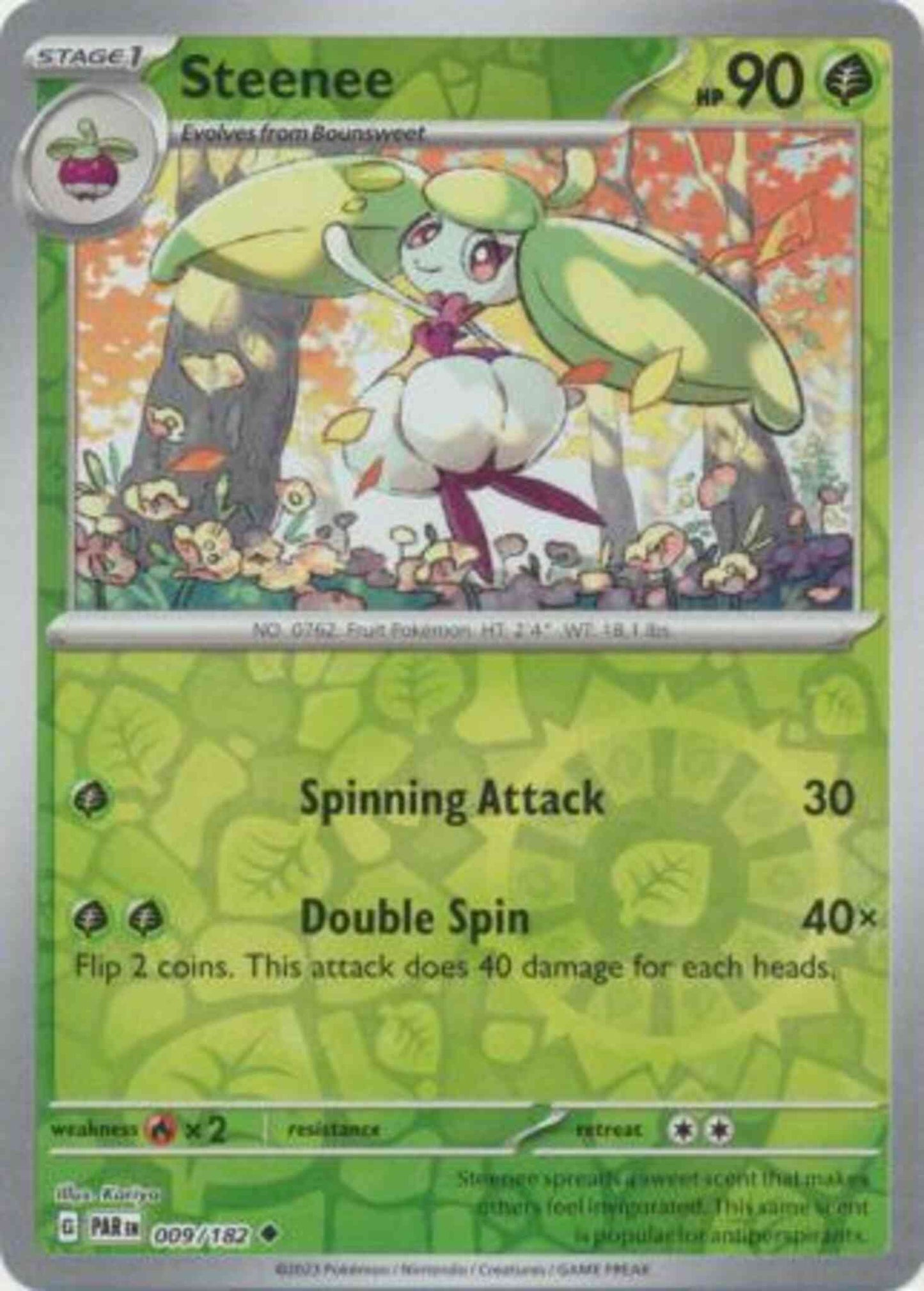 Steenee - 009/182 - Uncommon [sv04-009] [Reverse Holo]