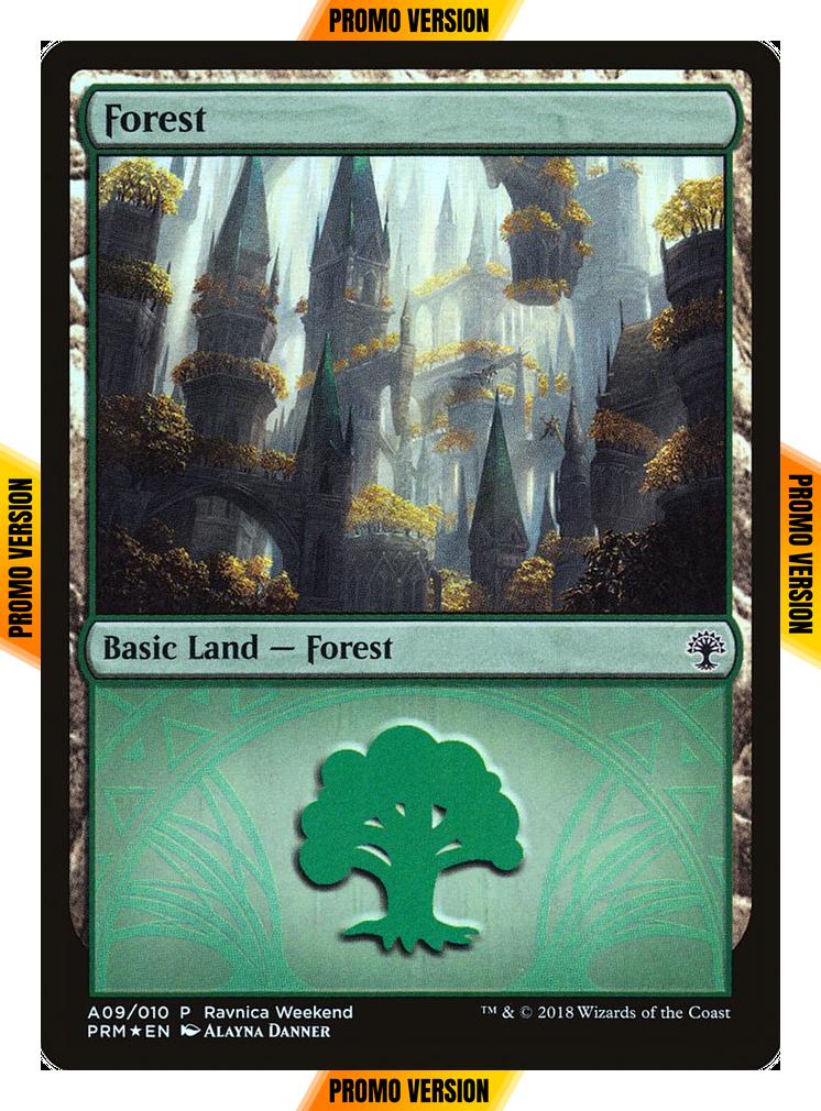 Forest [2018] [A09] [Selesnya] [GRN Ravnica Weekend] [Foil]