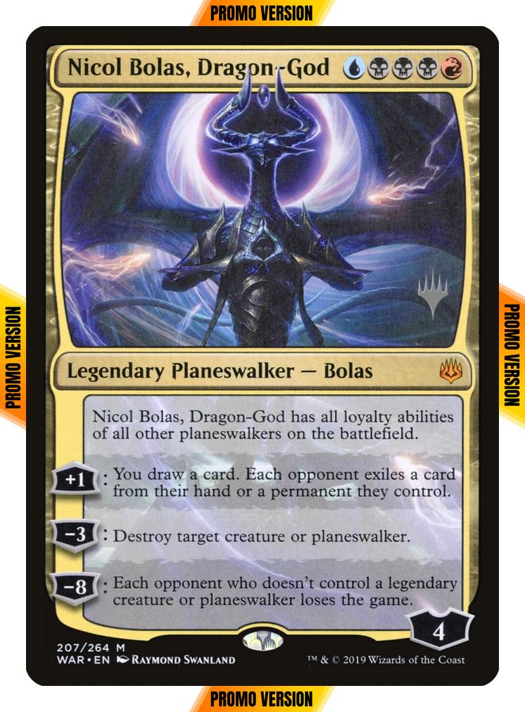 Nicol Bolas, Dragon-God [207p] [Promo Pack] [War of the Spark Promos] [Non-Foil]