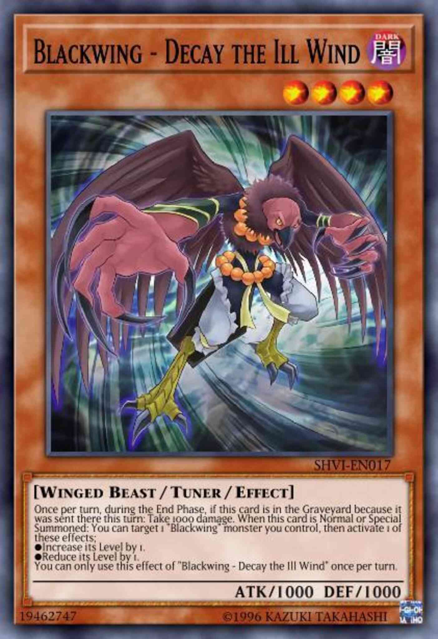 Blackwing - Decay the Ill Wind - MP17-EN009 - Common - 1st Edition