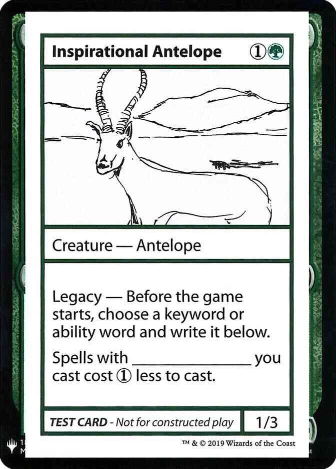 Inspirational Antelope - Symbol [78] [Mystery Booster Playtest Cards 2019] [Non-Foil]