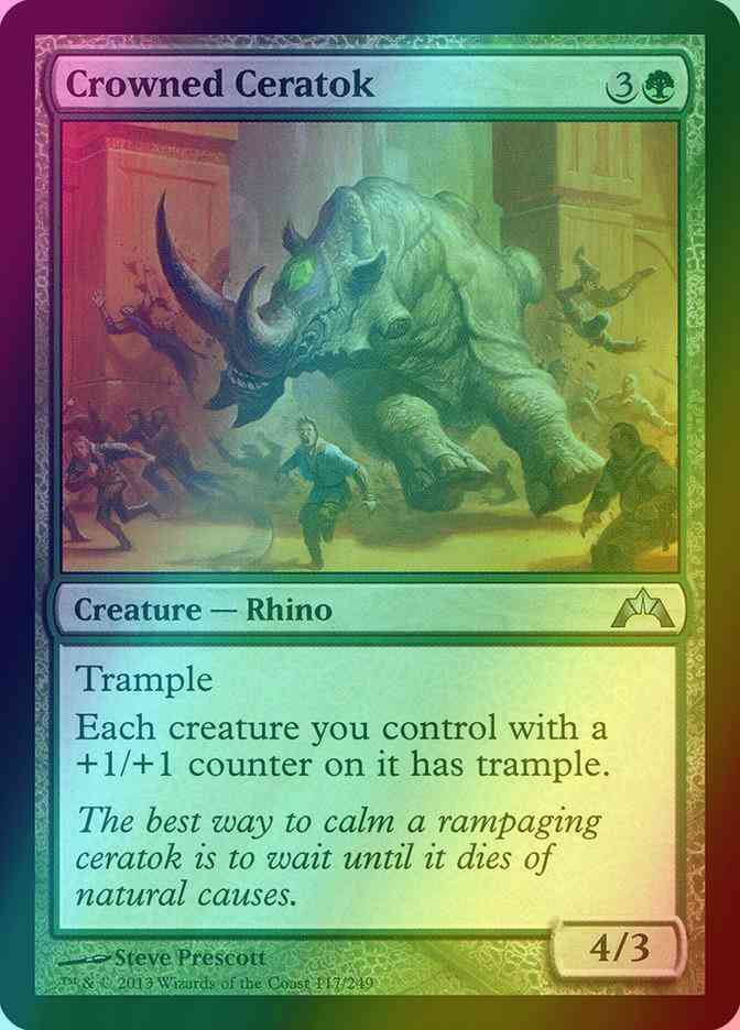 Crowned Ceratok [117] [Gatecrash] [Foil]