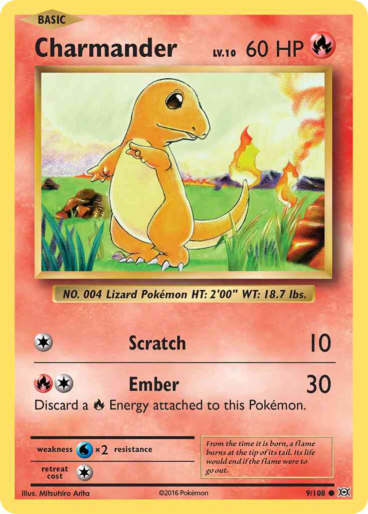 Charmander - 9/108 - Common [xy12-9] [Reverse Holo]