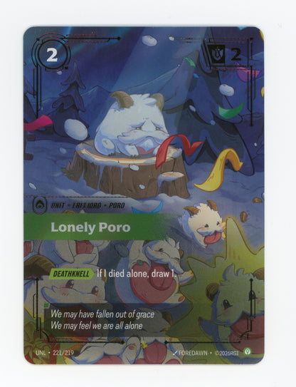 Lonely Poro — Overnumbered|Foil — ID 19448