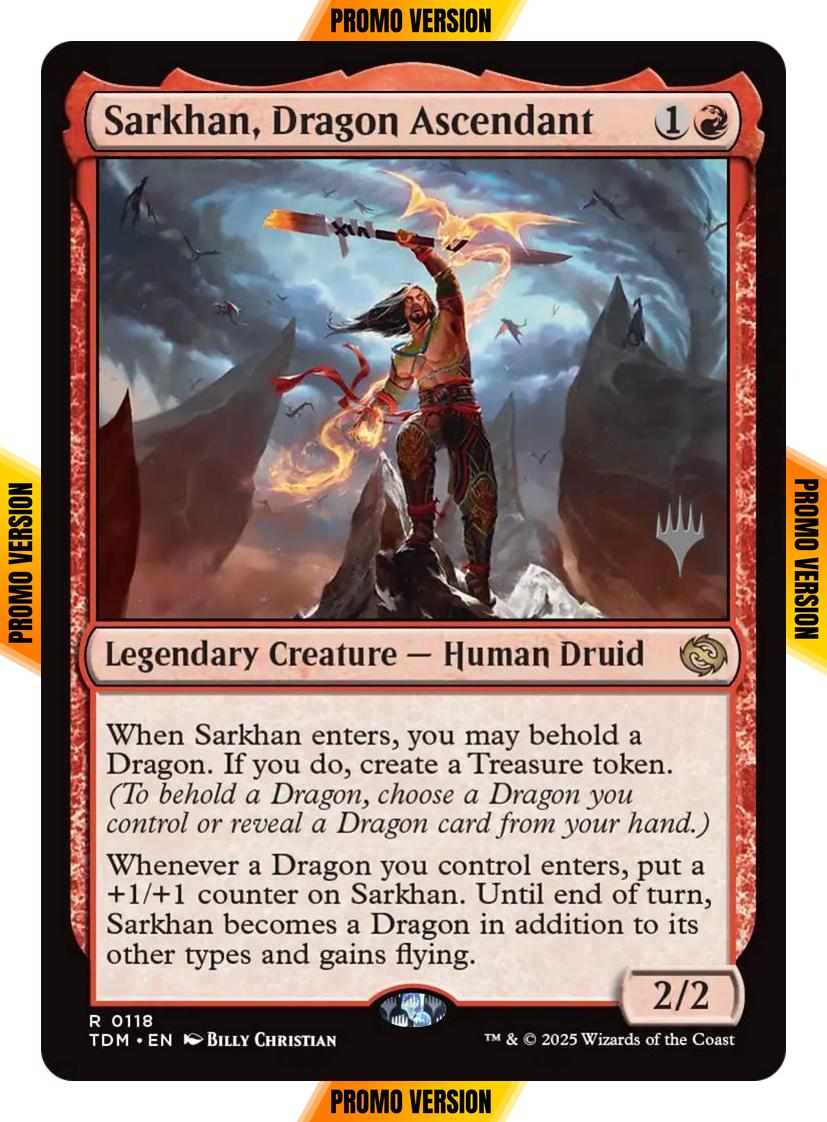 Sarkhan, Dragon Ascendant [118p] [Promo Pack] [Tarkir: Dragonstorm: Promos] [Non-Foil]
