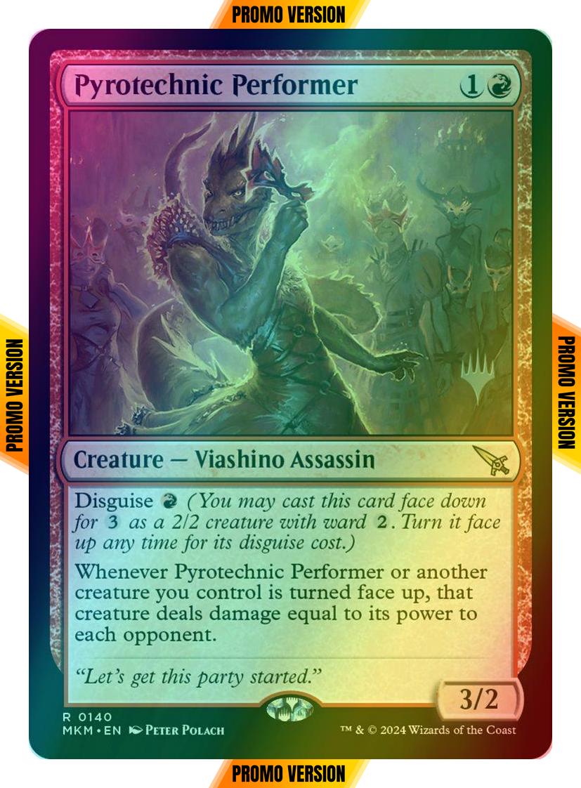 Pyrotechnic Performer [140p] [Promo Pack] [Murders at Karlov Manor: Promos] [Foil]