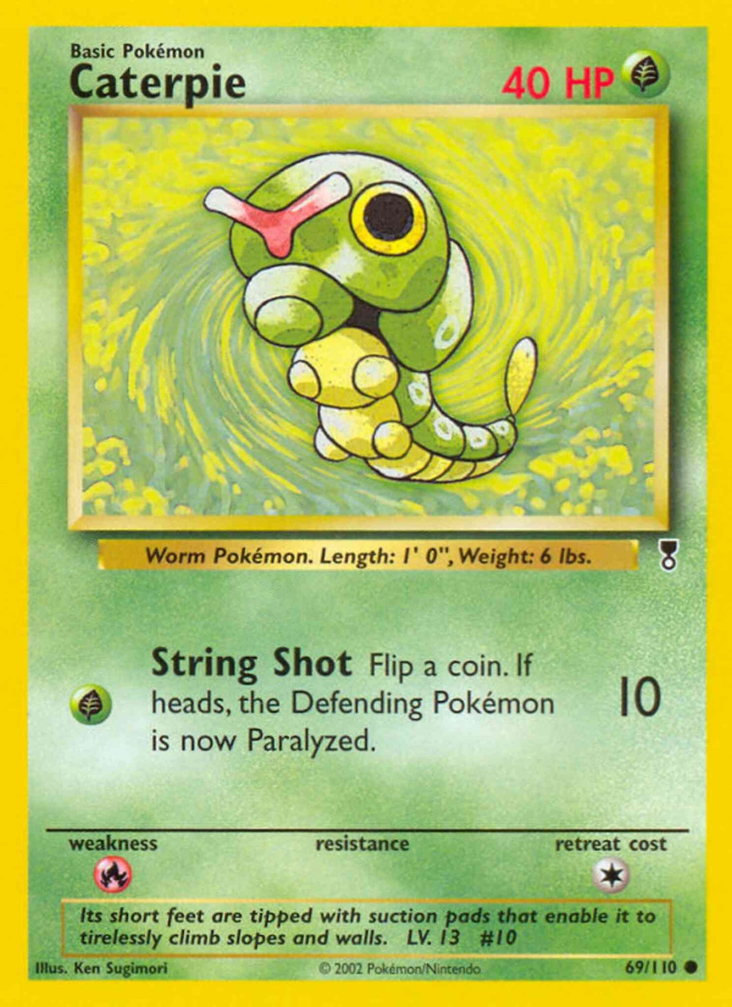 Caterpie - 69/110 - Common [base6-69] [Reverse Holo]