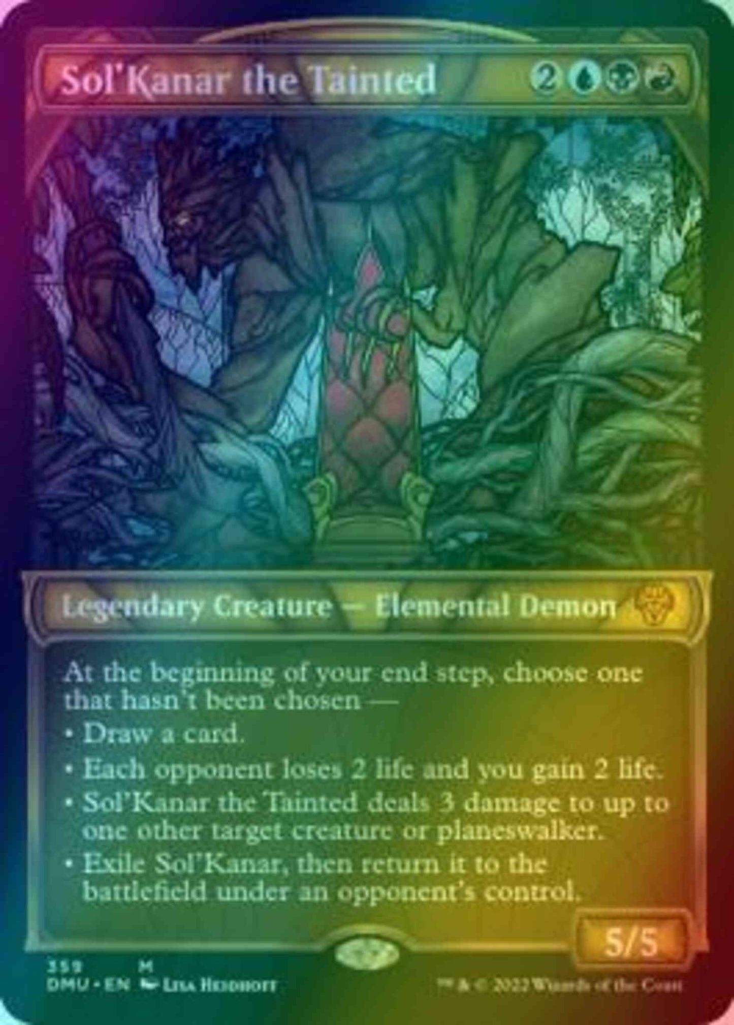 Sol'Kanar the Tainted [359] [Stained Glass Showcase] [Dominaria United] [Textured Foil]