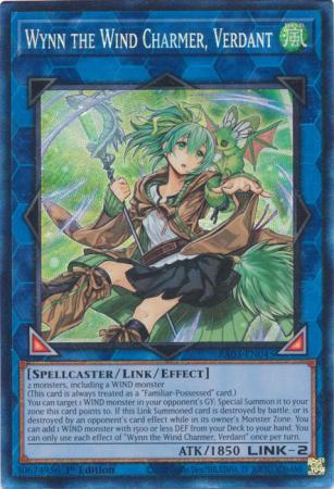 Wynn the Wind Charmer, Verdant - RA03-EN045 - Prismatic Collector's Rare - 1st Edition