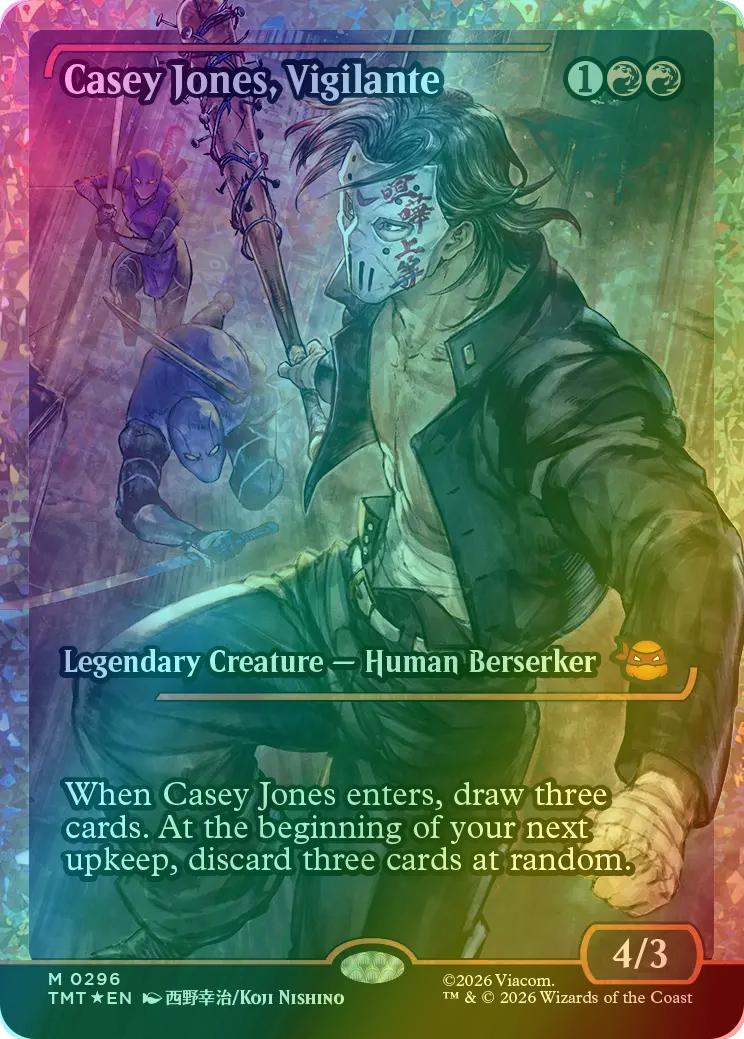Casey Jones, Vigilante [296] [Japan Showcase] [Teenage Mutant Ninja Turtles] [Fracture Foil]