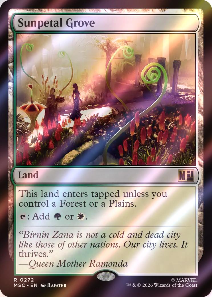 Sunpetal Grove [272] [Marvel Super Heroes: Commander] [Surge Foil]