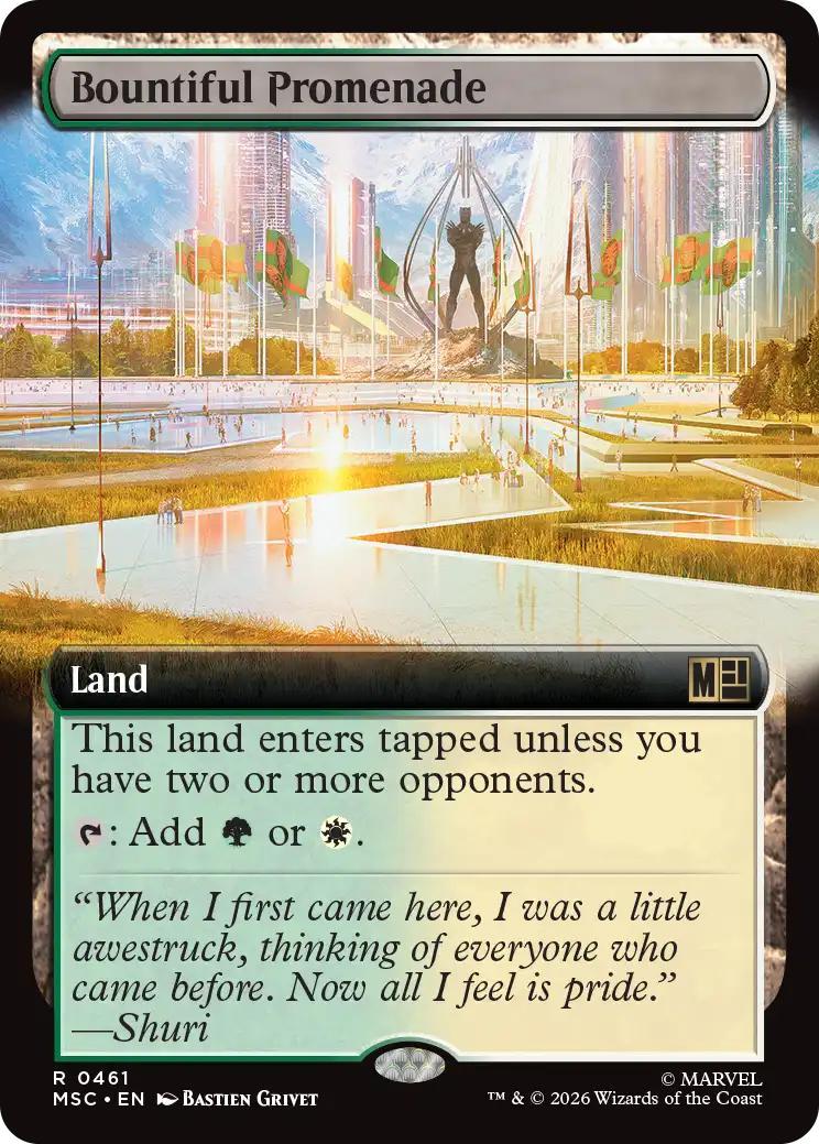 Bountiful Promenade [461] [Extended Art] [Marvel Super Heroes: Commander] [Non-Foil]