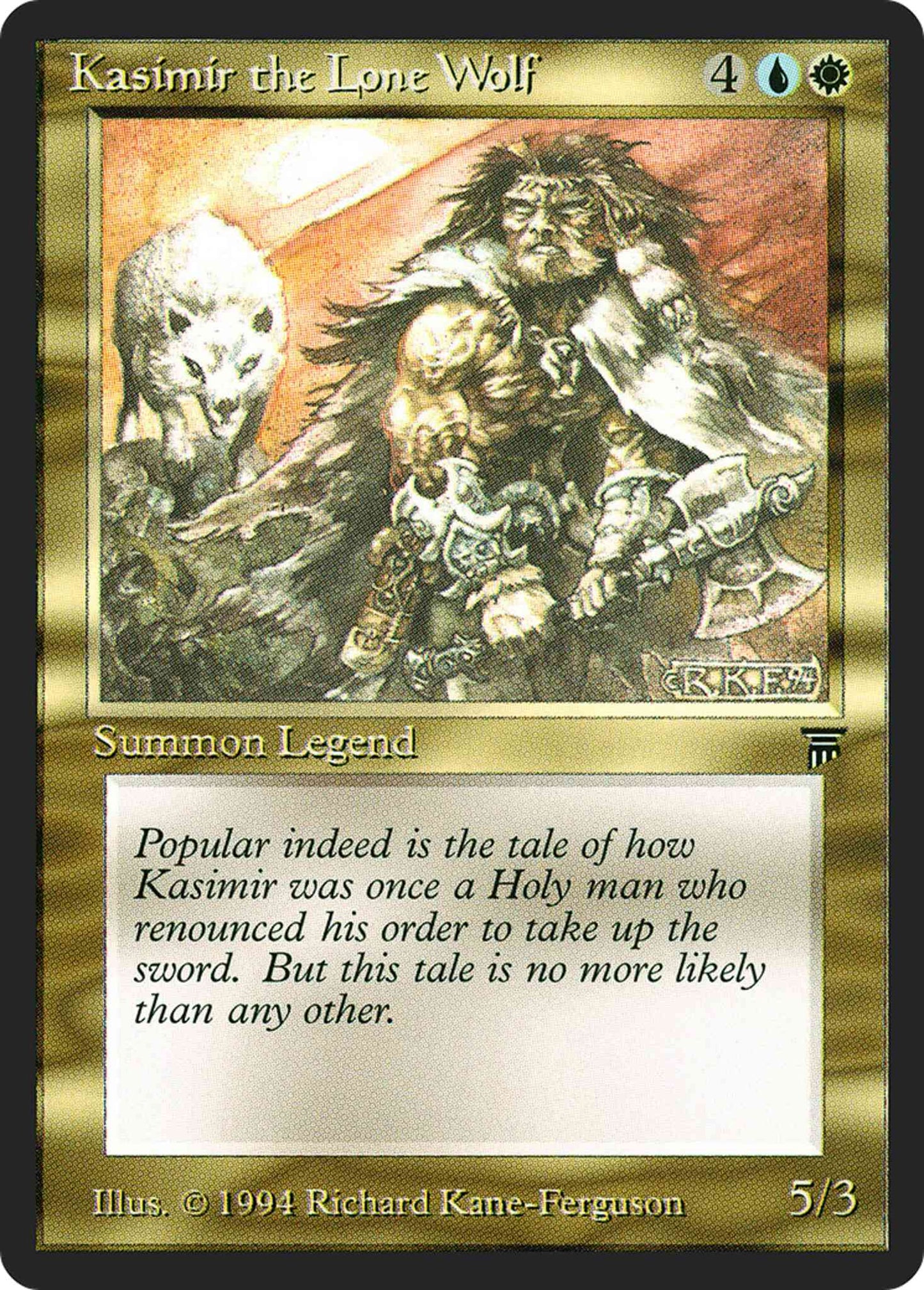Kasimir the Lone Wolf [237] [Legends] [Non-Foil]