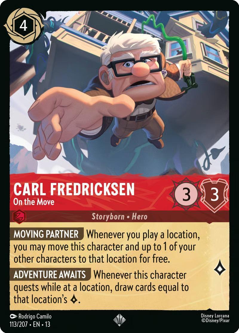 Carl Fredricksen - On the Move - 113/204 [Attack of the Vine!] [Non-Foil]