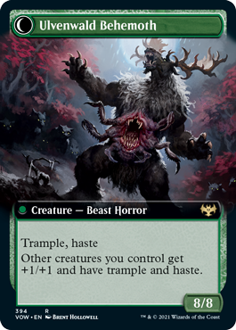 Ulvenwald Oddity // Ulvenwald Behemoth [394] [Extended Art] [Innistrad: Crimson Vow] [Non-Foil]