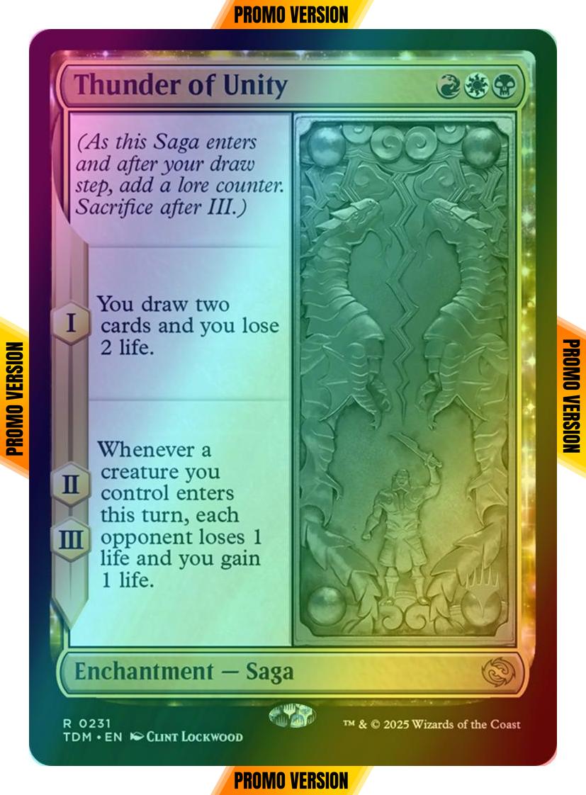 Thunder of Unity [231p] [Promo Pack] [Tarkir: Dragonstorm: Promos] [Foil]