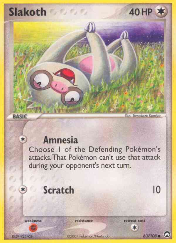 Slakoth - 63/108 - Common [ex16-63] [Reverse Holo]