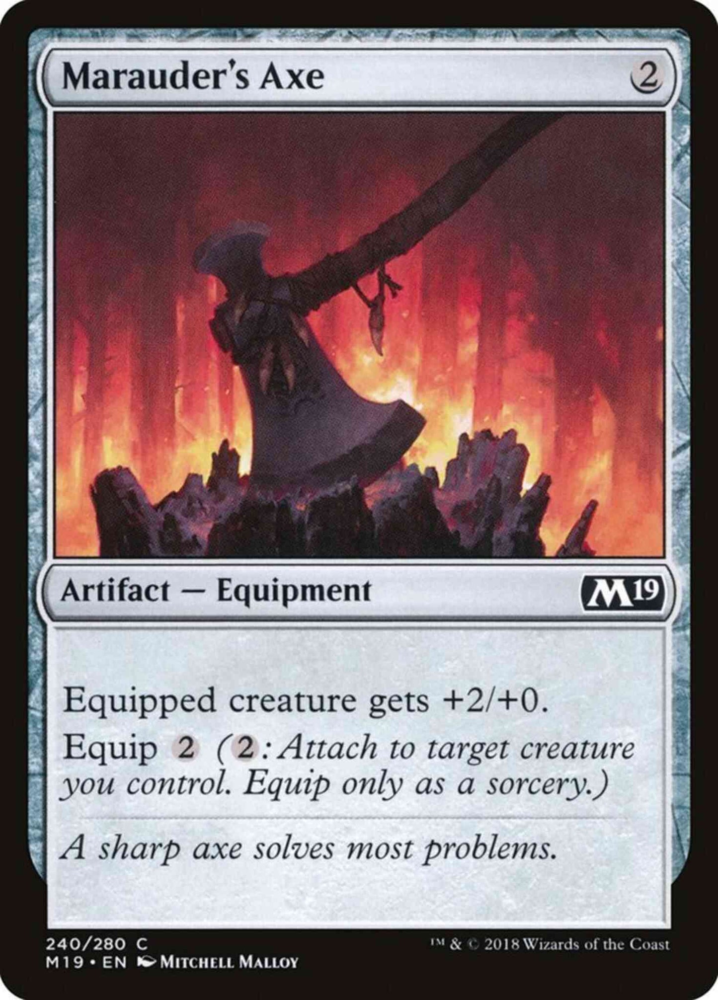 Marauder's Axe [240] [Core Set 2019] [Non-Foil]