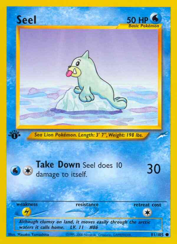 Seel - 81/105 - Common - 1st Edition [neo4-81] [Non-Holo]