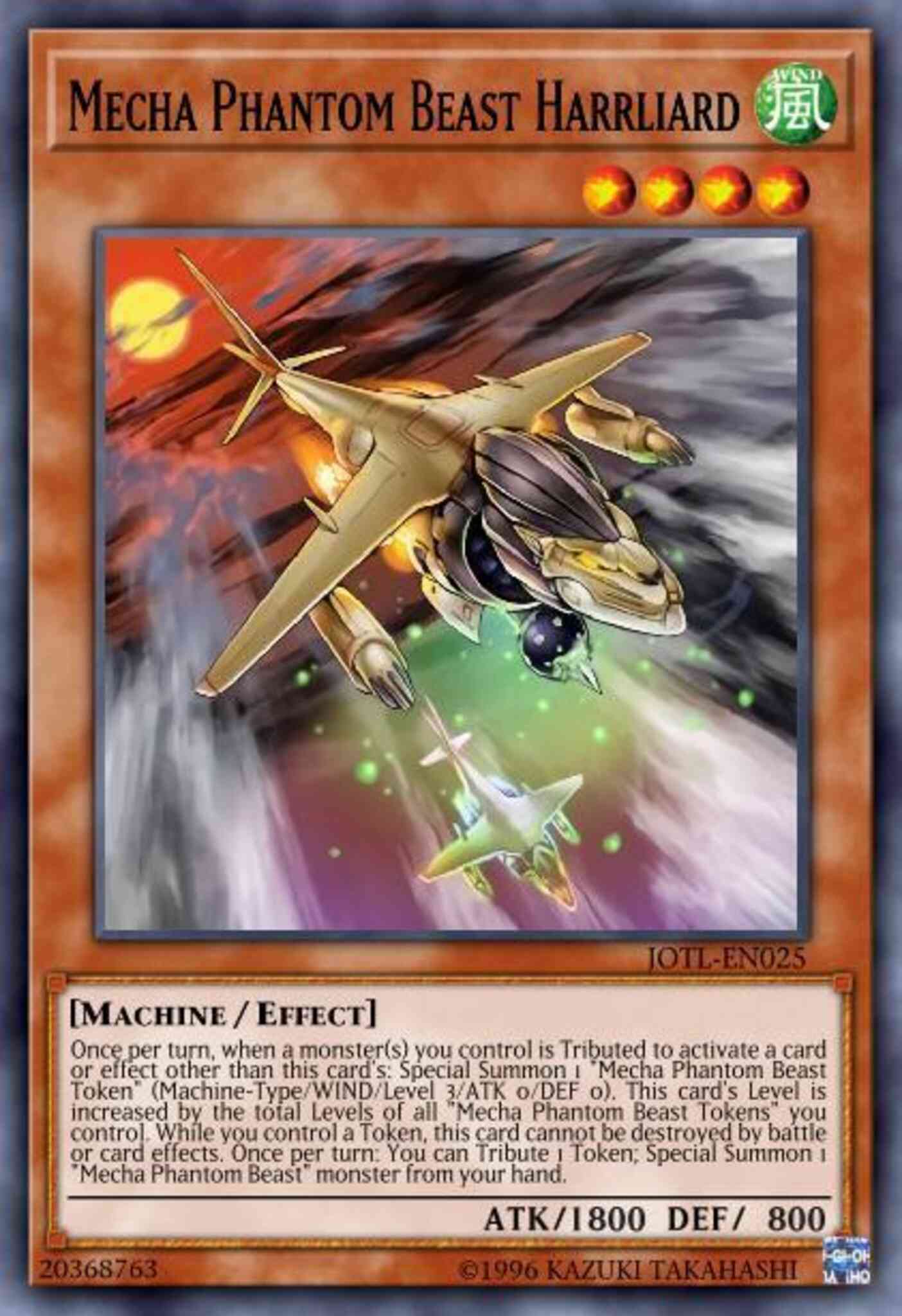 Mecha Phantom Beast Harrliard - JOTL-EN025 - Common - 1st Edition