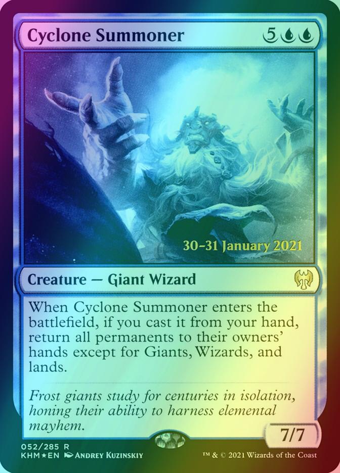 Cyclone Summoner [Prerelease] [52s] [Kaldheim Promos] [Foil]