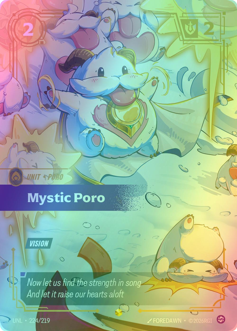Mystic Poro (Overnumbered) - 224/219 [Unleashed] [Foil]