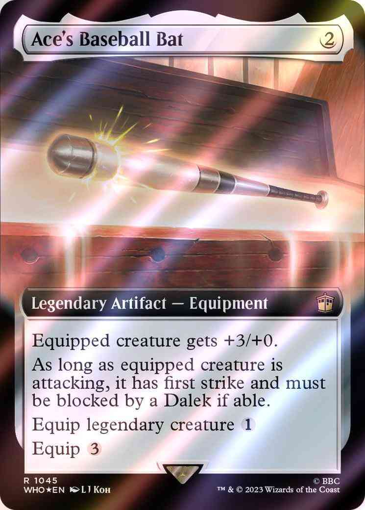 Ace's Baseball Bat [1045] [Extended Art] [Universes Beyond: Doctor Who] [Surge Foil]