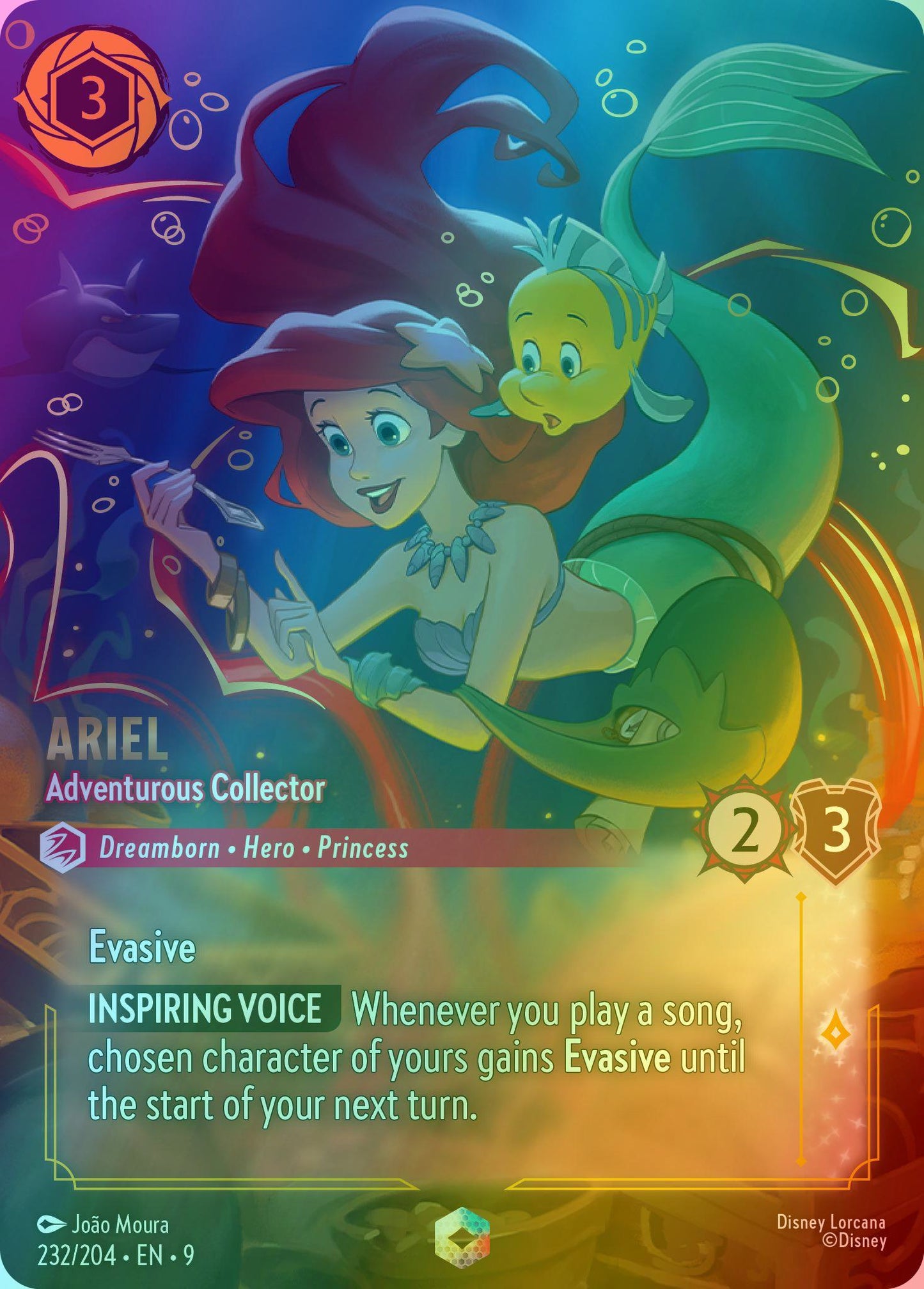 Ariel - Adventurous Collector (Enchanted) - 232/204 [Fabled] [Holofoil]
