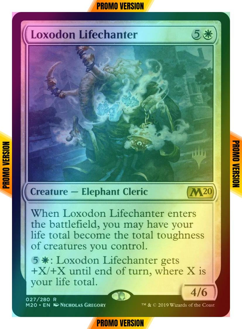 Loxodon Lifechanter [27p] [Promo Pack] [Core Set 2020 Promos] [Foil]
