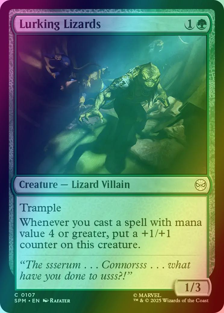 Lurking Lizards [107] [Marvel's Spider-Man] [Foil]