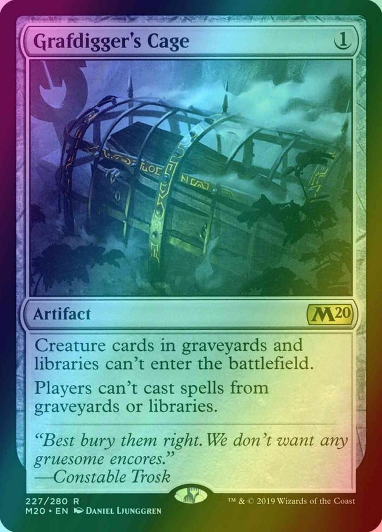 Grafdigger's Cage [227] [Core Set 2020] [Foil]