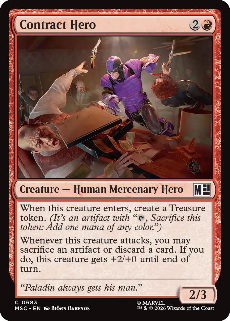Contract Hero [683] [Jumpstart] [Marvel Super Heroes: Commander] [Non-Foil]