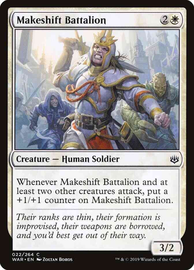Makeshift Battalion [22] [War of the Spark] [Non-Foil]
