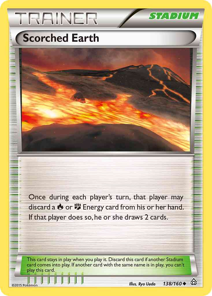 Scorched Earth - 138/160 - Uncommon [xy5-138] [Reverse Holo]